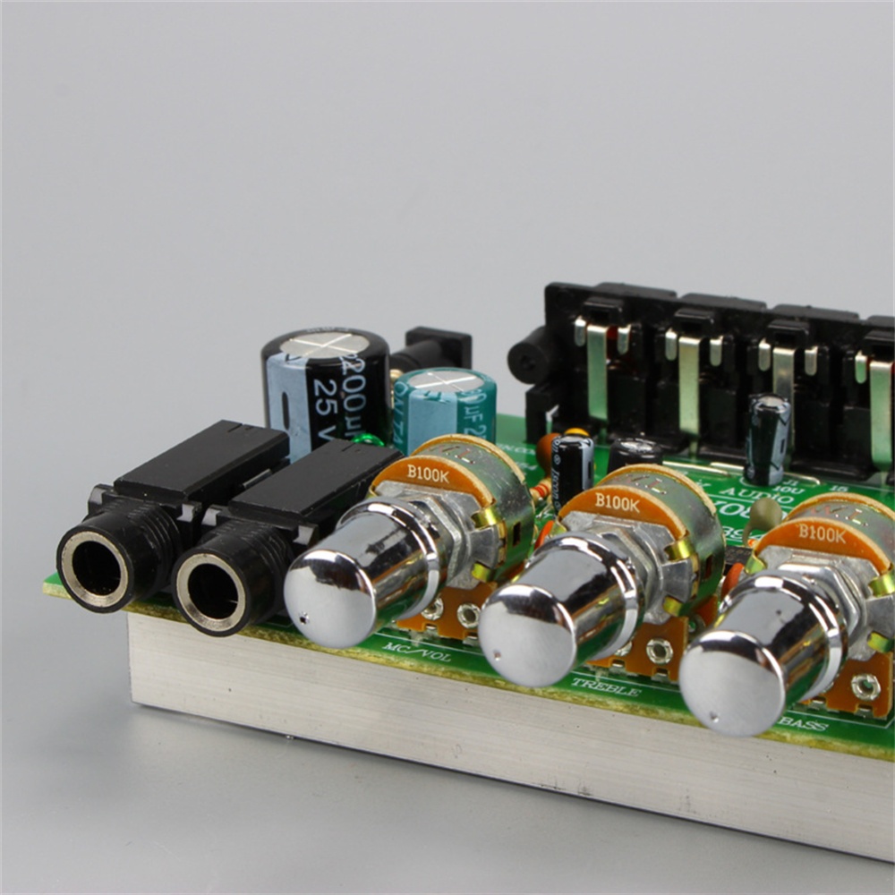 Dx-0809 Audio Amplifier Dc12v 2 x 40W 2.0 Channel with Microphone Input 2-Channel High-Power Amp Board - Image 2