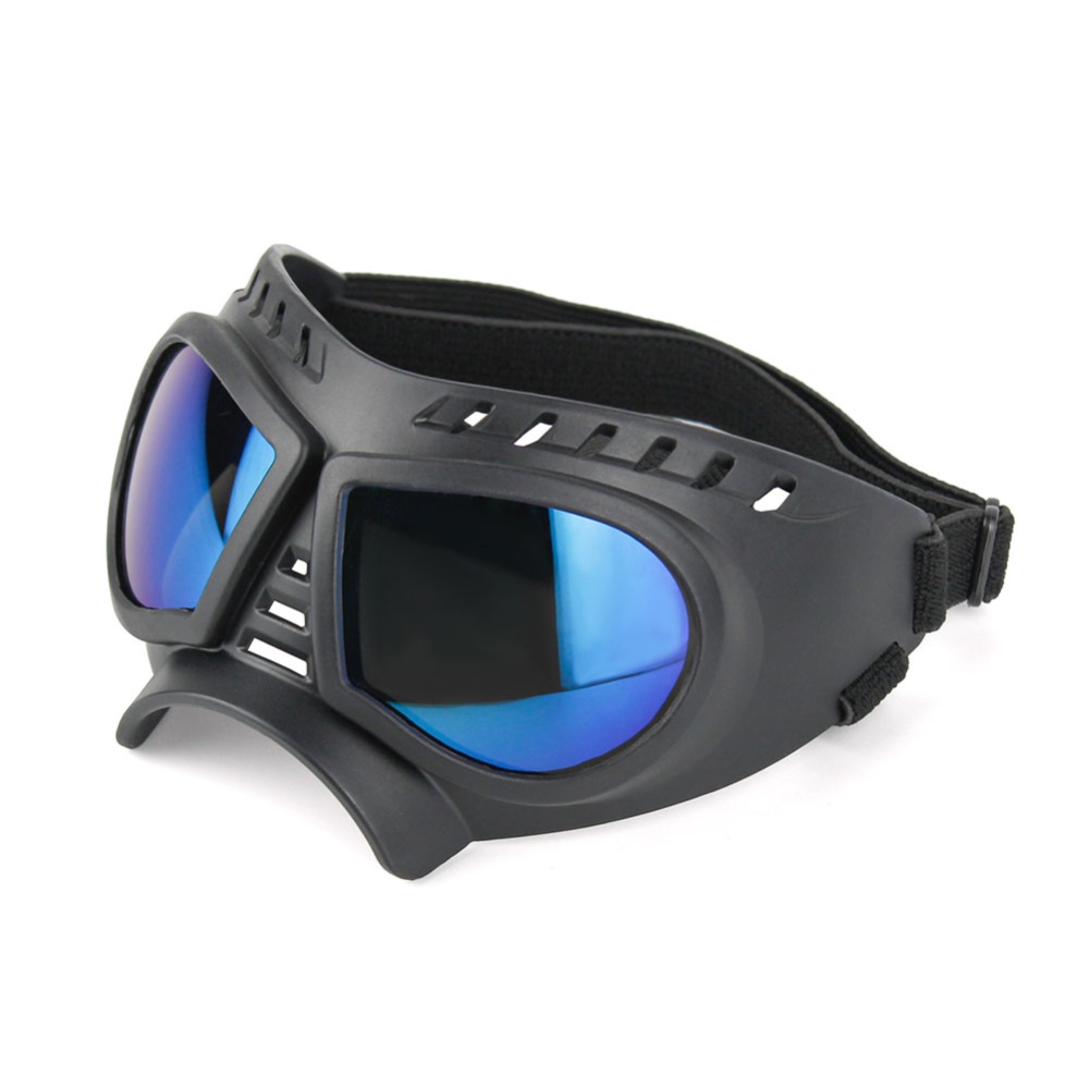 Pet Dog Sun Glasses Goggles Waterproof Snowproof UV Protective Sunglasses Eye Wear Large Black - Image 2