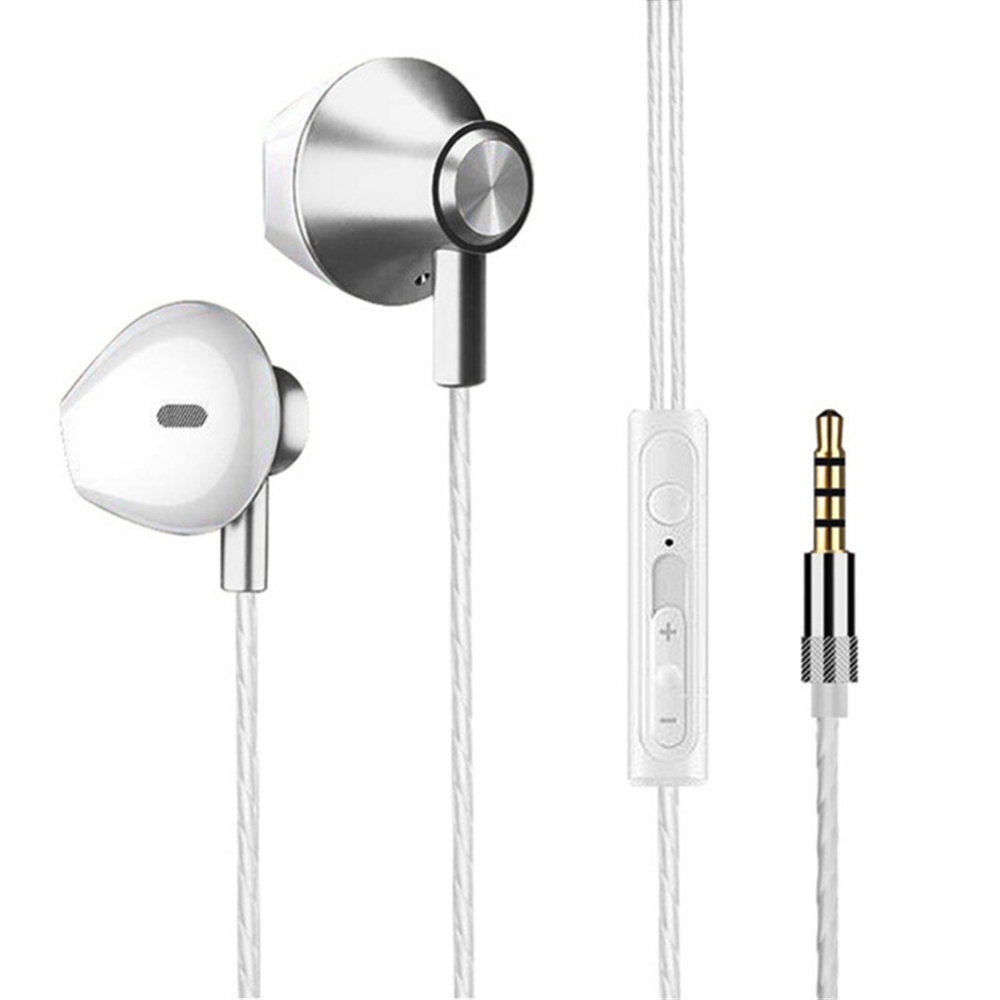 Portable Wired Headset No-delay Noise-isolating In-ear Built-in Microphone 3.5mm Jack Universal Gaming Earpods With gold - Image 2