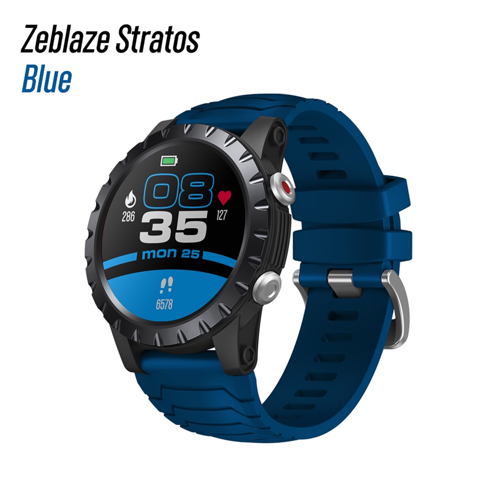 Original ZEBLAZE Stratos Smartwatch GPS Sports Blood Oxygen Pressure Monitoring