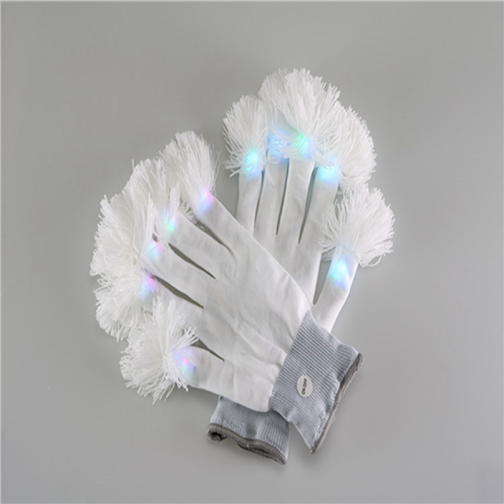 Premium LED Lighting Gloves Flashing Fingers Battery Powered One Pair - Image 2