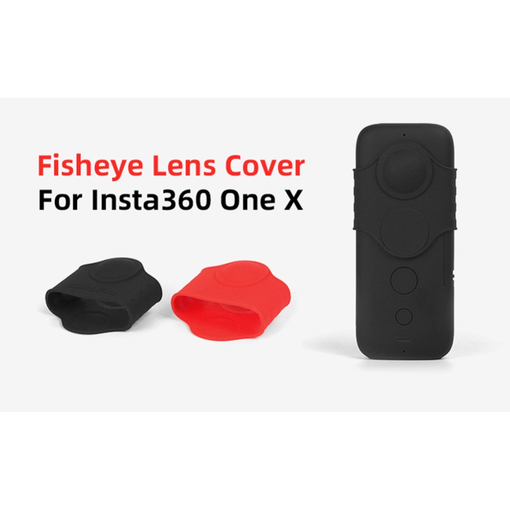 Sunnylife for Insta360 One X Silicone Protective Case Cover Camera Lens Protector Accessories red