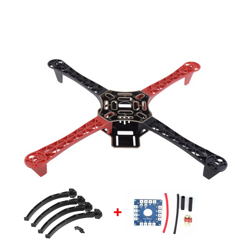 F450 Drone with Camera FlameWheel KIT 450 Frame for RC MK MWC 4 Axis Multicopter Quadcopter Heli Multi-Rotor Land Gear as shown