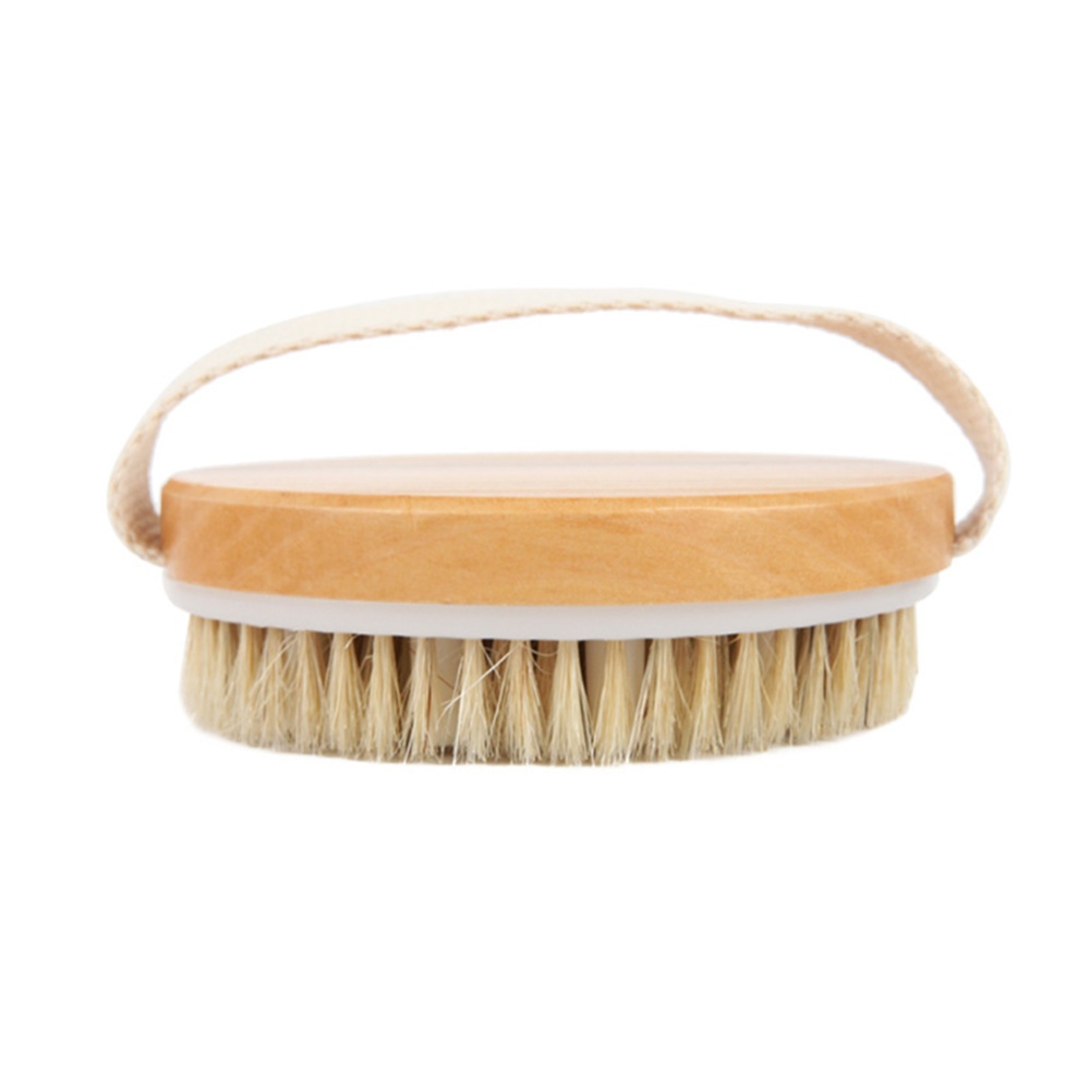 Wooden Round Head Cleaning Bath Brush Without Handle Bathing Accessories - Image 3