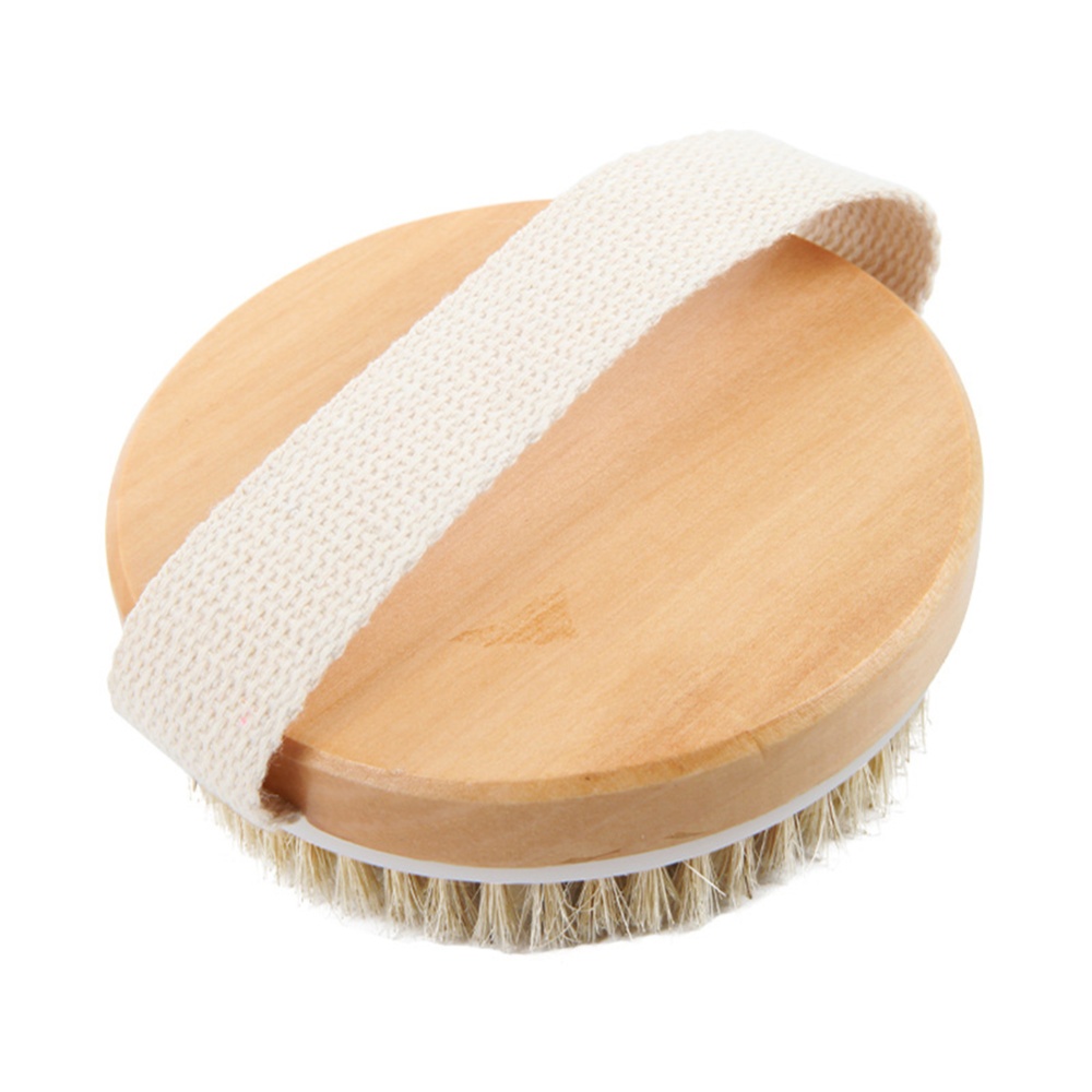 Wooden Round Head Cleaning Bath Brush Without Handle Bathing Accessories - Image 2