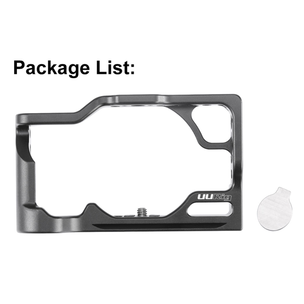 Metal Camera Cage for Canon M6 Mark II DSLR 1/4 Thread Hole to Top Handle Monitor Microphone LED Light Bracket black