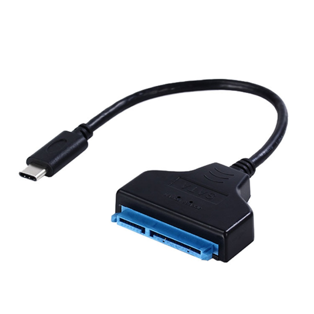 Type C USB 3.1 to SATA HDD SSD Adapter Cable 0.2m Support 2.5-inch Large-capacity Storage black
