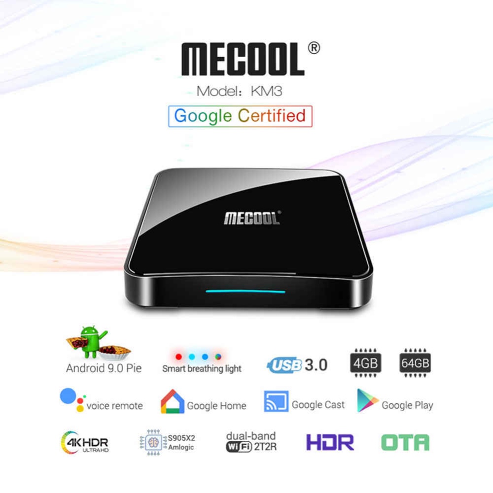 MECOOL KM3 ATV TV Box Black US Plug - Image 2