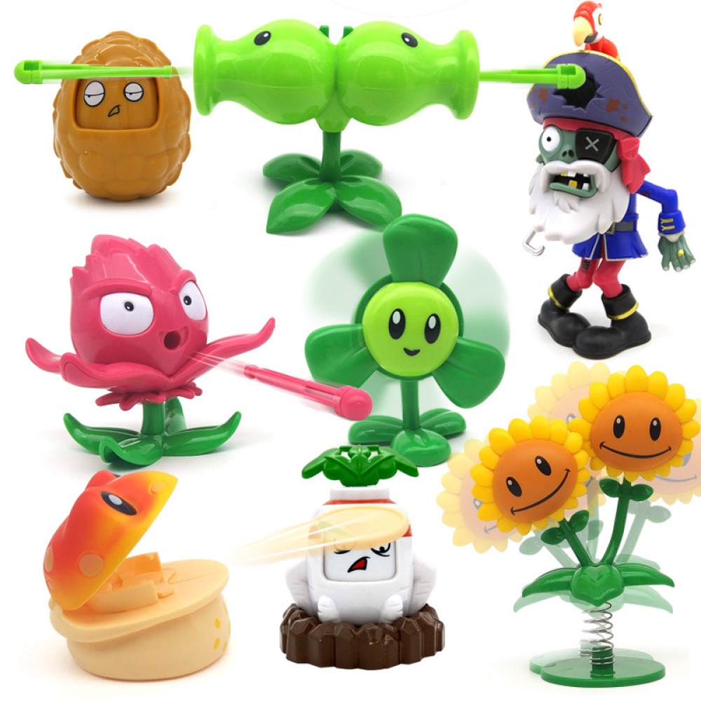 Plants vs. Zombies Toy Double Head Peashooter Clover Gift Box Set 686-45 [high frequency version] sun god models - Image 2