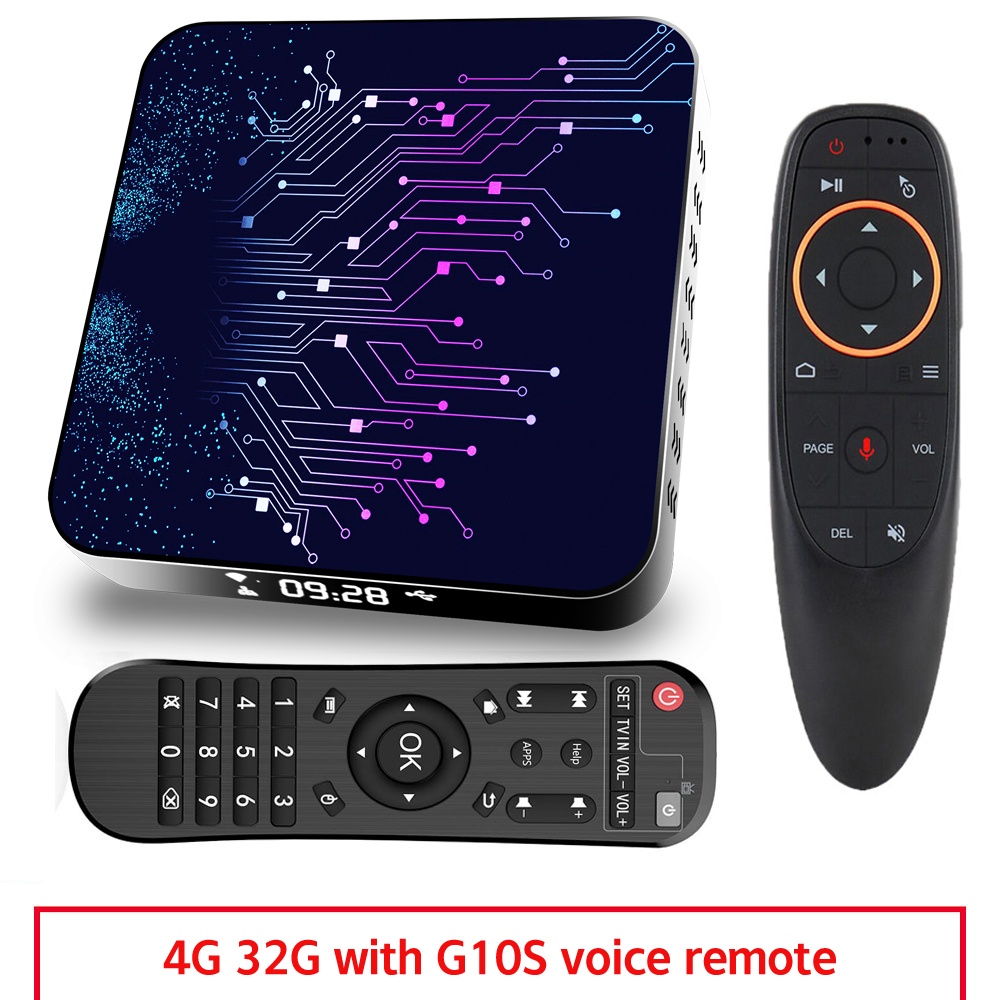 Media Player 2+16g Abs Material Tp02 Rk3318 Android 10 Tv Box With Remote Control 4+32G_AU plug+G10S remote control - Image 4