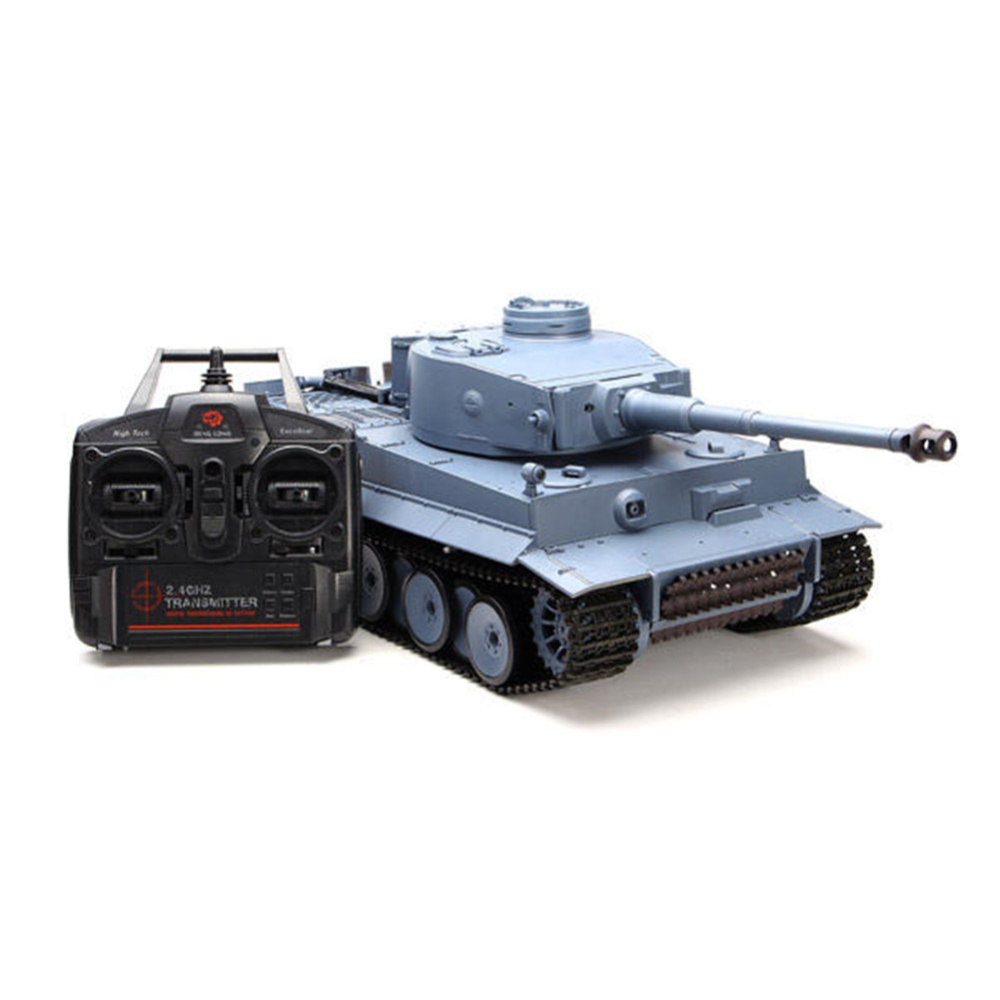 Heng Long 3818-1 2.4G 1/16 Germany Tiger I Tank Radio Control gray - Image 2