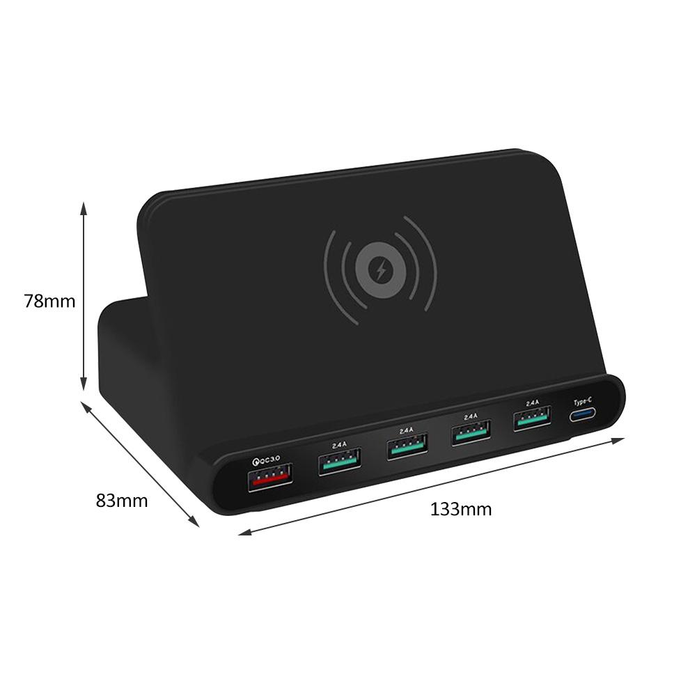 10W Qi Wireless Charger for Iphone X XS MAX Multi USB Quick Charge 3.0 Fast Chargeur For Samsung S9 - AU Plug - Image 2