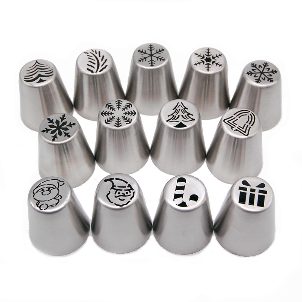 Christmas Cake Pastry Tube Mold Cream Icing Piping Nozzle Bakeware Decoration Tool 11 - Image 2