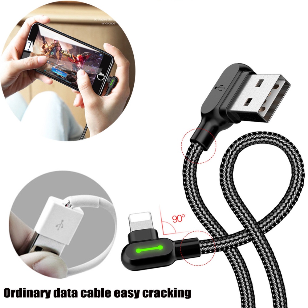 1Pc/2Pcs For iPhone X 8 Plus 7 Apple Interface USB Charger Cable Charging Data Cord - Image 2