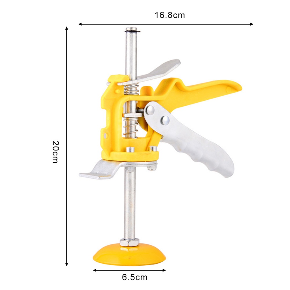 Adjustable Tiling Height Lifting Tool Locator Tile Risen Adjuster for Bricklayer Yellow - Image 2