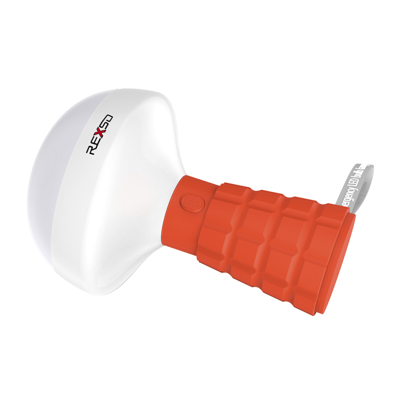 Rexso R1 Emergency Flashlight - 600 Lumen, 38 LEDs, Light Mode, 1800mAh, Magnetic Rear, Comfortable Design (Orange) - Image 2