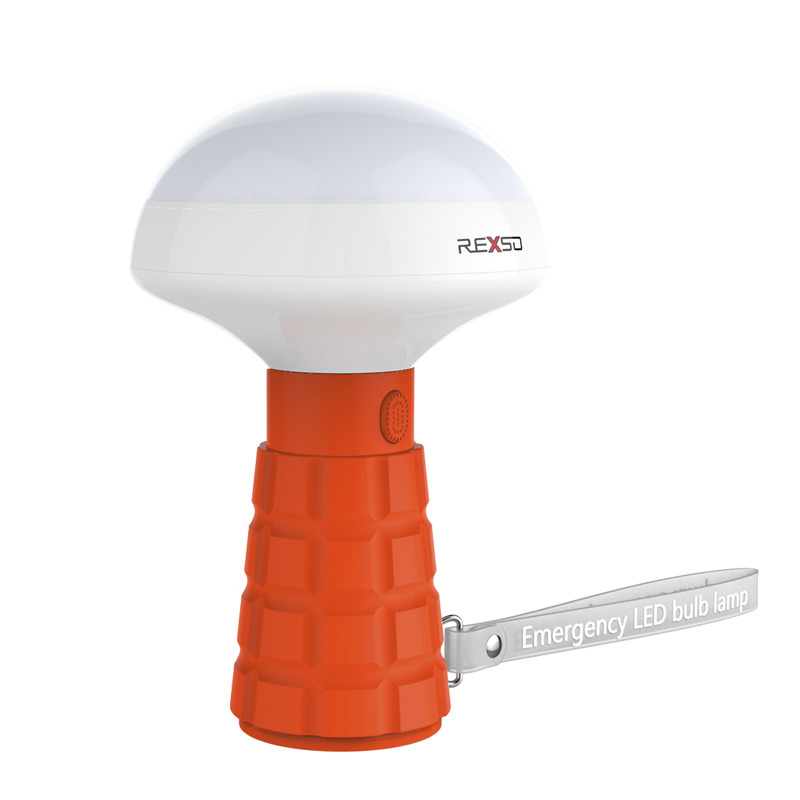 Rexso R1 Emergency Flashlight - 600 Lumen, 38 LEDs, Light Mode, 1800mAh, Magnetic Rear, Comfortable Design (Orange)