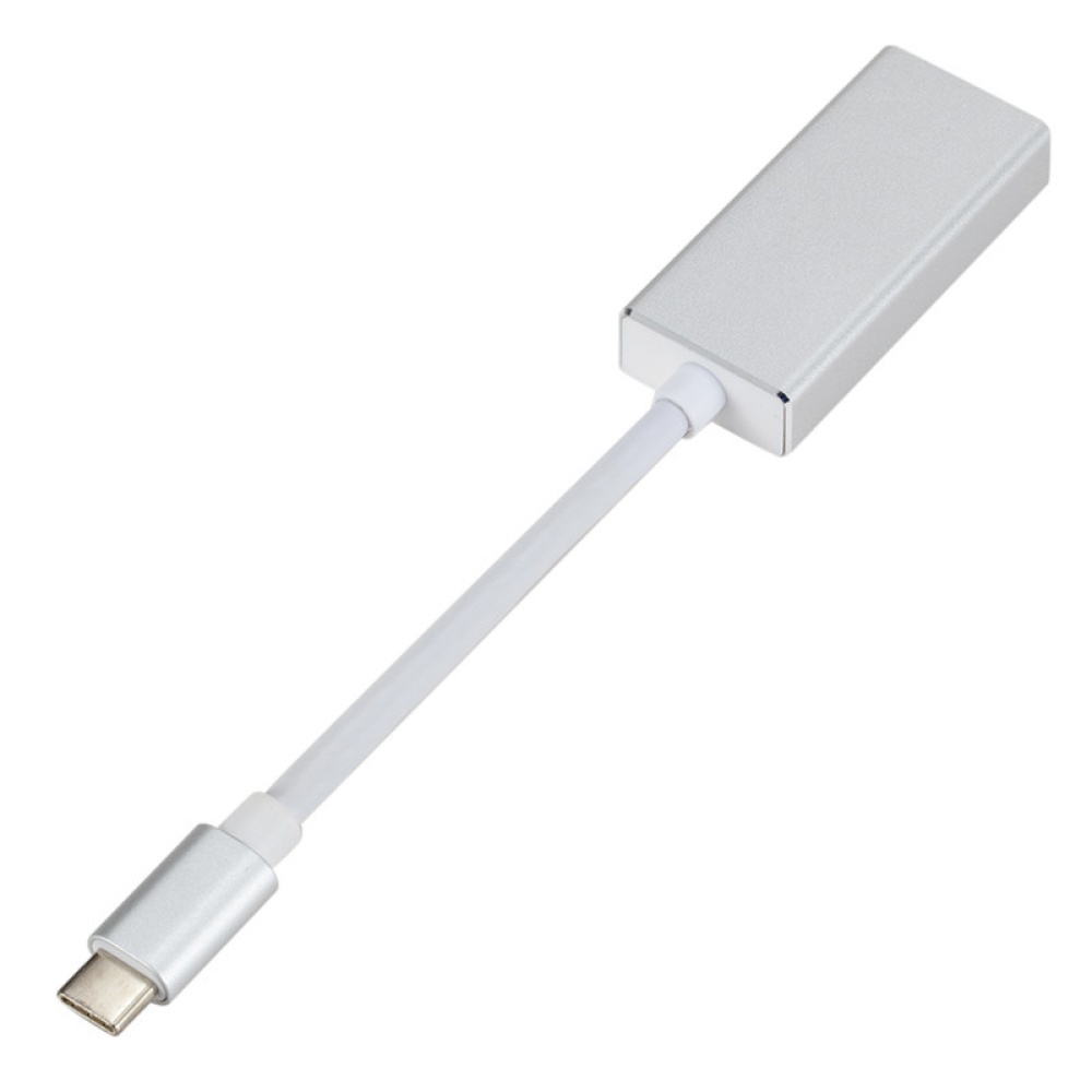 USB-C to Displayport Converter DP Type-C Adapter Silver - Image 2