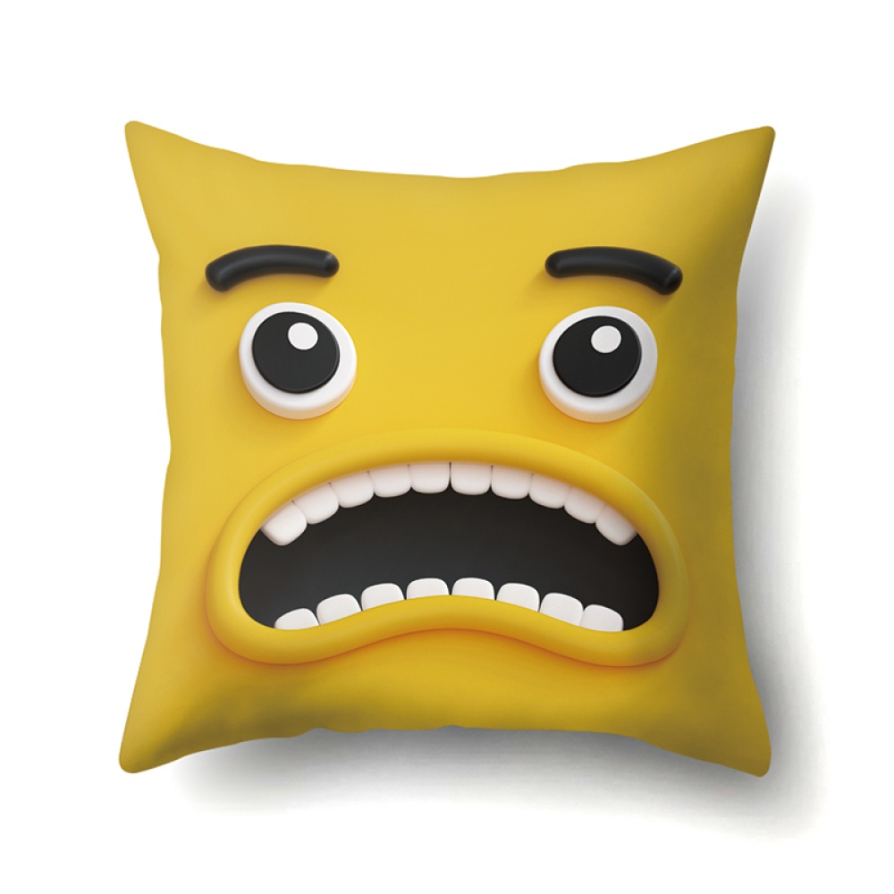 Cute Emoji Pattern Cushion Cover Pillow Case for Car Home Sofa Decor 45*45cm CCA426(3) - Image 3