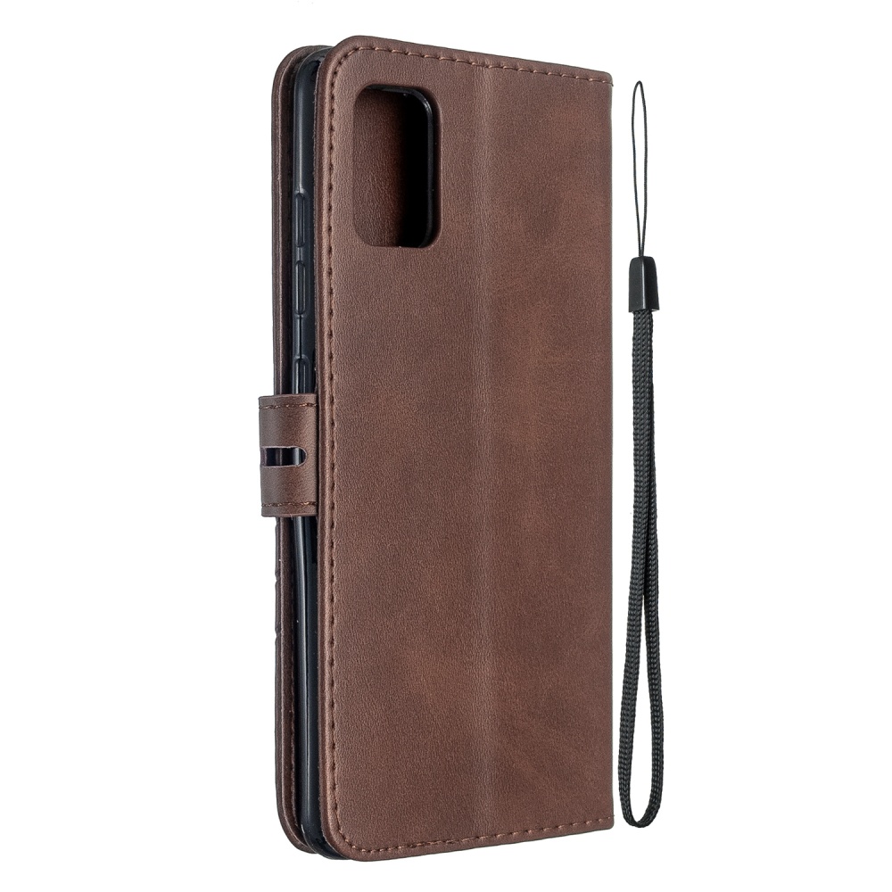 For Samsung A51/A71/M30S Case Soft Leather Cover with Denim Texture Precise Cutouts Wallet Design Buckle Closure Smartphone Shell black - Image 2