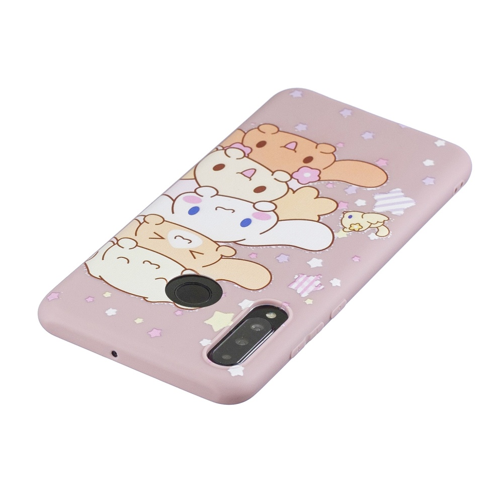 For HUAWEI P30 lite Cute Cartoon Phone Case Ultra Thin Lightweight Soft TPU Pure Color Cover with Matching Pattern Adjustable Bracket 1 - Image 2