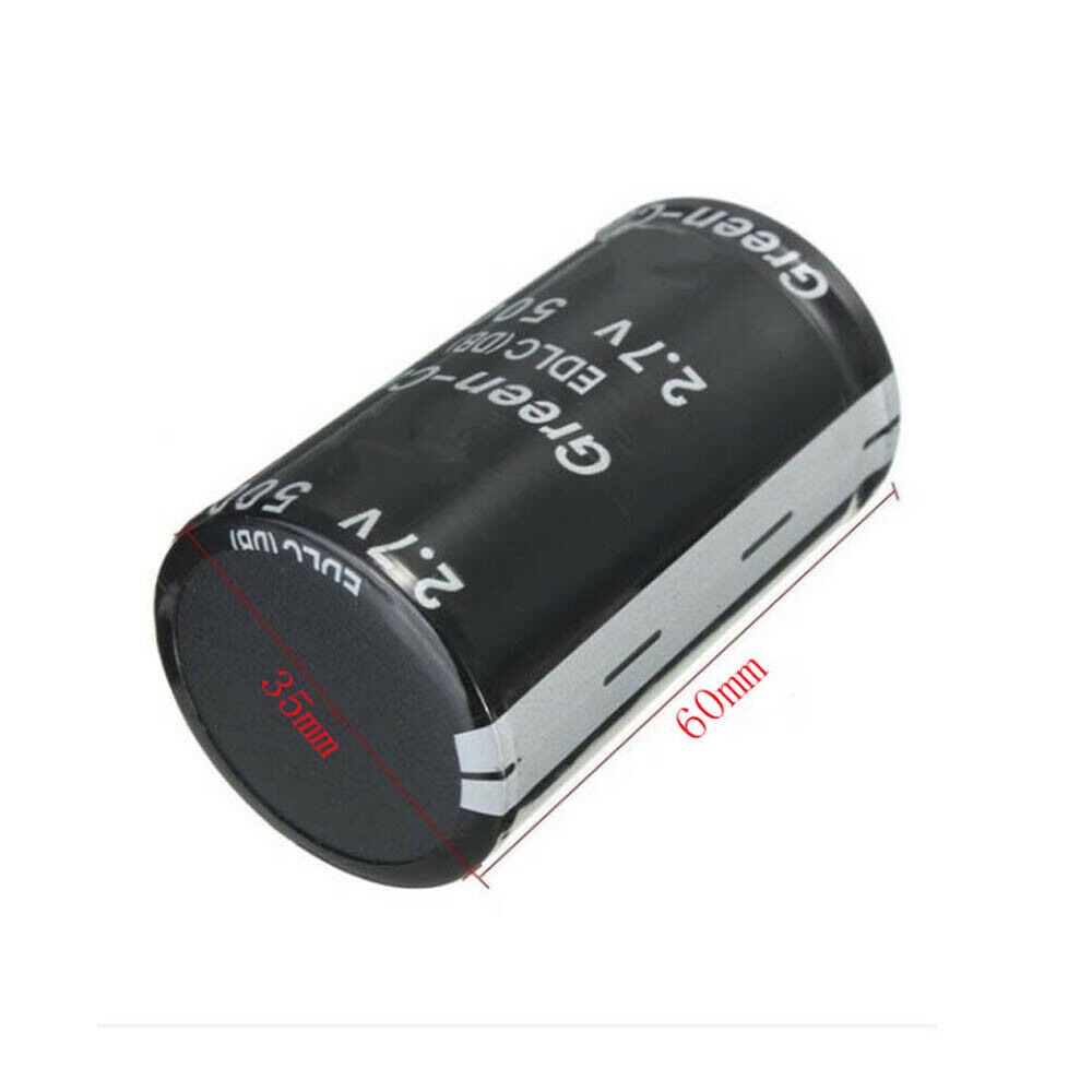 1PC/6PCS/10PCS Black 2.7V Double Layer Capacitor 500F 35 * 60MM 6pcs - Image 2