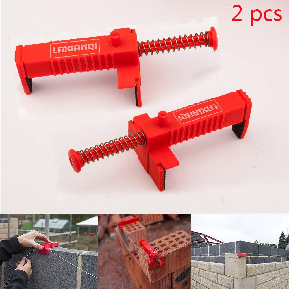 1Pair Wire Drawer Bricklaying Tool Fixer for Building red - Image 2