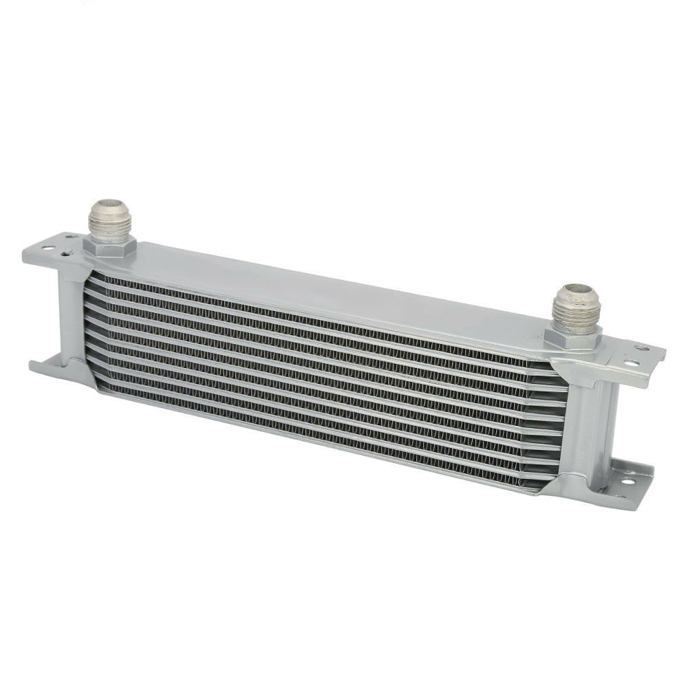 Universal 248mm 13-row 10AN Coolant Transmission Engine Oil Cooler Extra Radiator Kit - Image 2