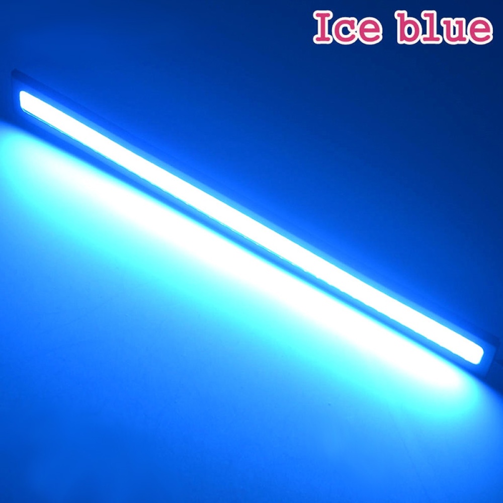 Waterproof LED Ultra Bright Daytime Running light DC 12V 17cm Car Driving lamp 17CM black shell ice blue