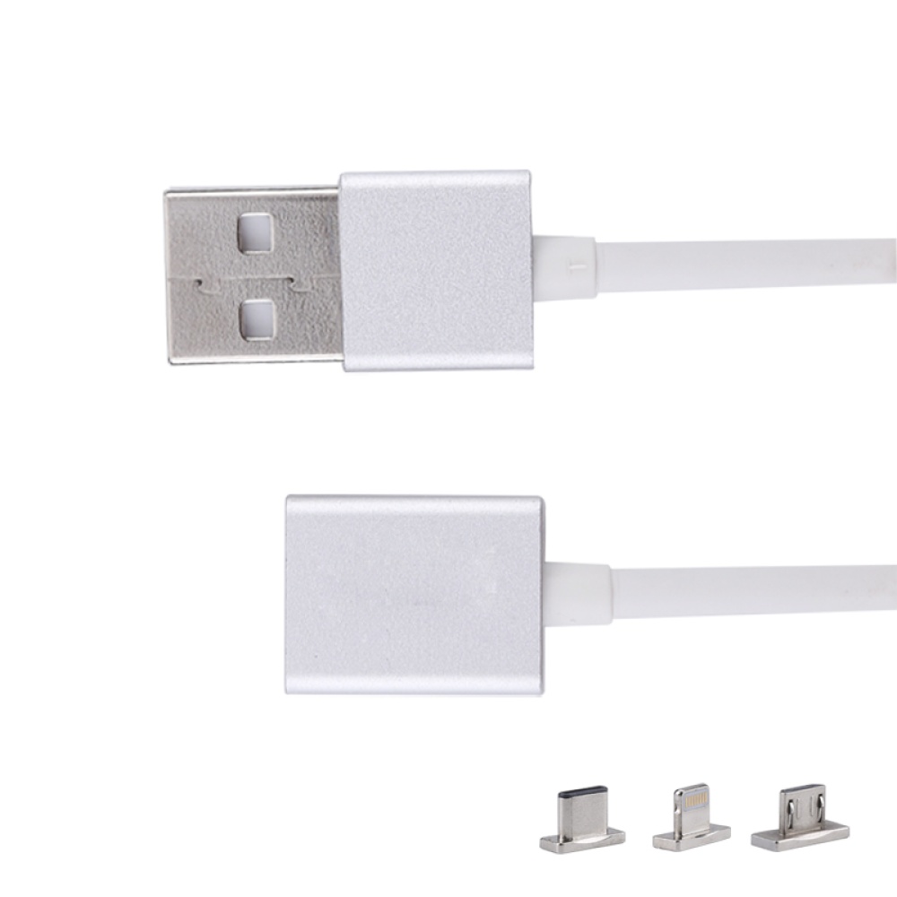 3 In 1 Magnetic USB Cable - Charging + Data Sync, 8 Pin, Micro USB, Type C iPhones, Tablet PCs, Laptops, Android Devices - Image 2