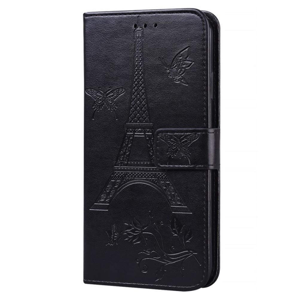 For iPhone12 iPhone12Pro 6.1 Inches Leather Case Flip Cover Card Slots Stand Bag black - Image 2