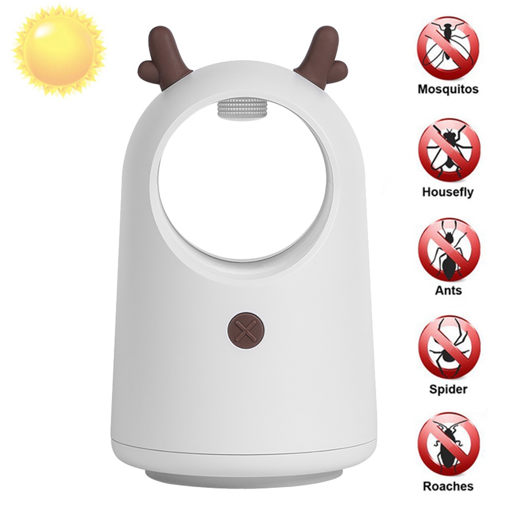 Mosquito Killer Lamp Mute USB Repellent for Home Indoor White deer_USB interface