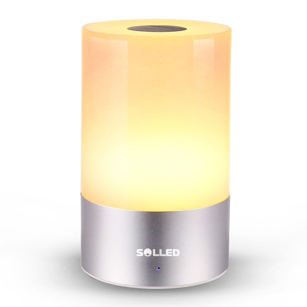 SOLLED Rechargeable LED Bedside Lamp 256 Color Changing RGB Atmosphere Light Mood