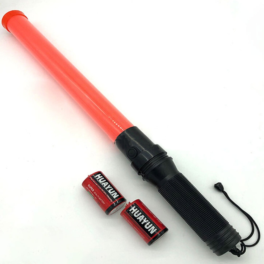 40cm LED Traffic Baton Safety Signal Warning Flash+Constant Light red light - Image 3