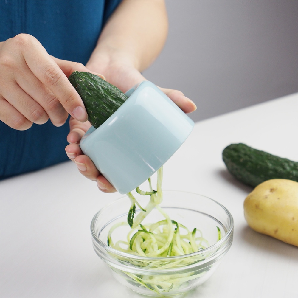 Spiral Slicer Cutter Vegetable Grater for Carrot Cucumber Courgette Zucchini Spaghetti As shown - Image 2