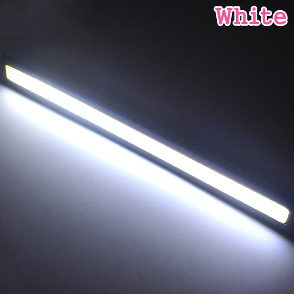 Waterproof LED Ultra Bright Daytime Running light DC 12V 17cm Car Driving lamp 17CM black shell white