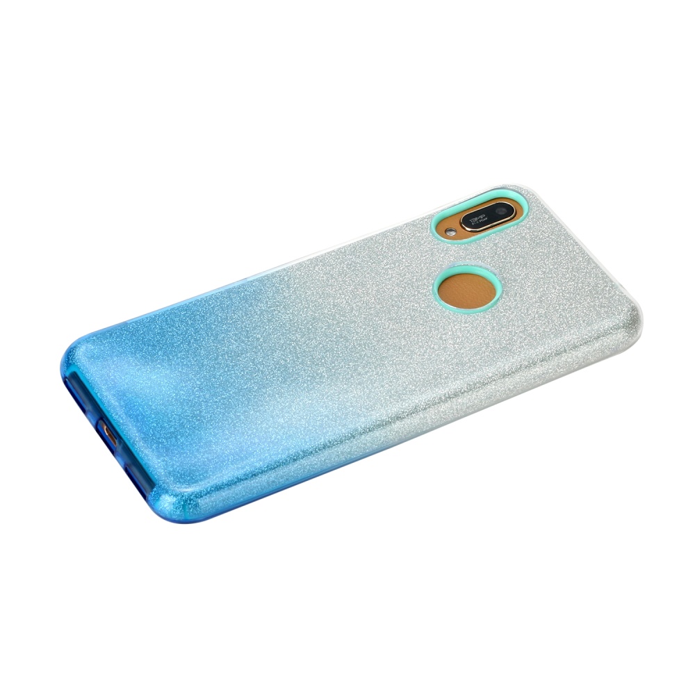 for HUAWEI P20 LITE/P30 LITE/P40 LITE/Nova6SE/Nova 7i Phone Case Gradient Color Glitter Powder Cover with Airbag Bracket blue - Image 2