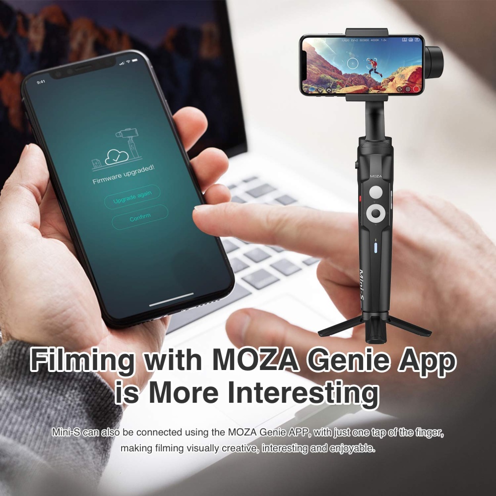 MOZA Mini-S 3-Axis Foldable Smartphone Gimbal Stabilizer of Smart Camera for Motion Recording - Image 2