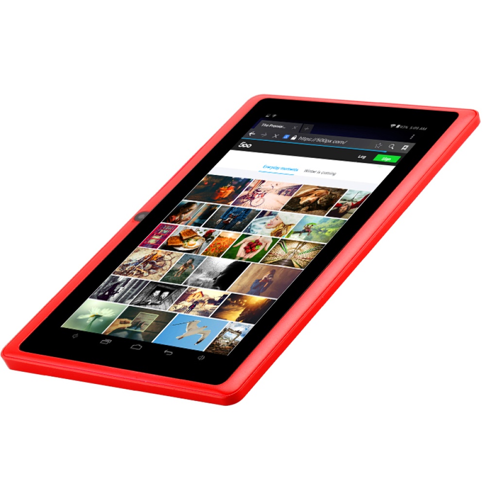 7 Inch Tablet 'Horus 8GB' - 1.5GHz Dual Core Allwinner CPU, Android 4.4, Wi-Fi, Front + Rear Facing Camera, OTG (Red) - Image 2