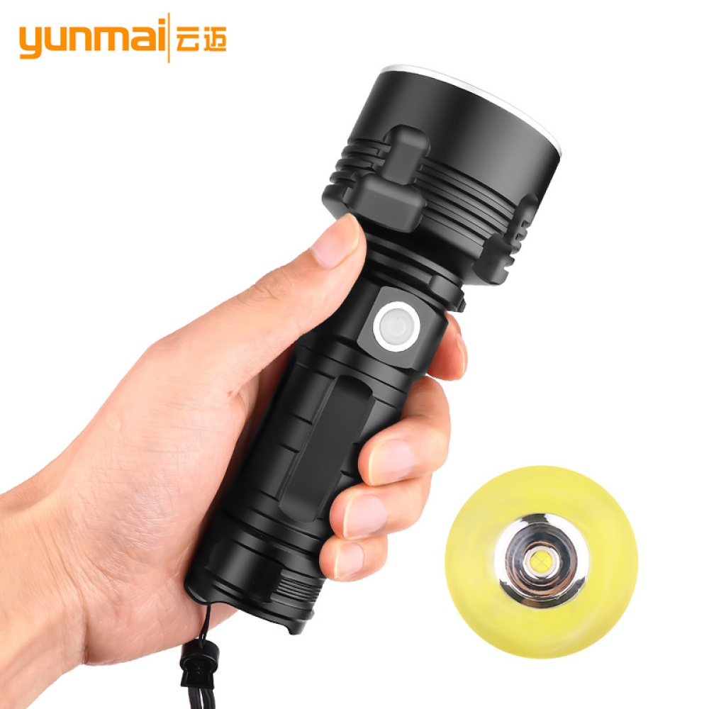 LED Flashlight XHP50 Torch USB Rechargeable Bright Outdoor Flash Light 1475-L2 bulb + cable - Image 2