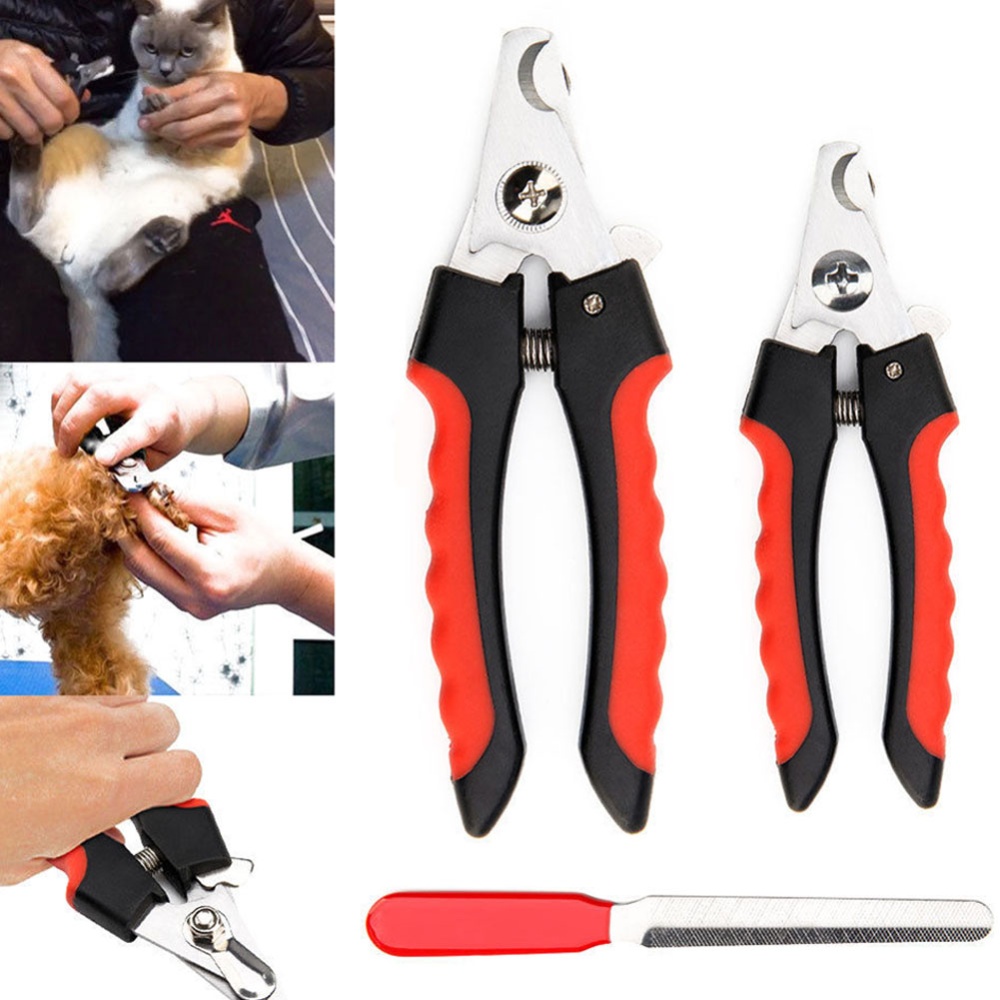 Stainless Steel Pet Nail Claw Clippers Trimmer Scissors Grooming Cutters for Dog S