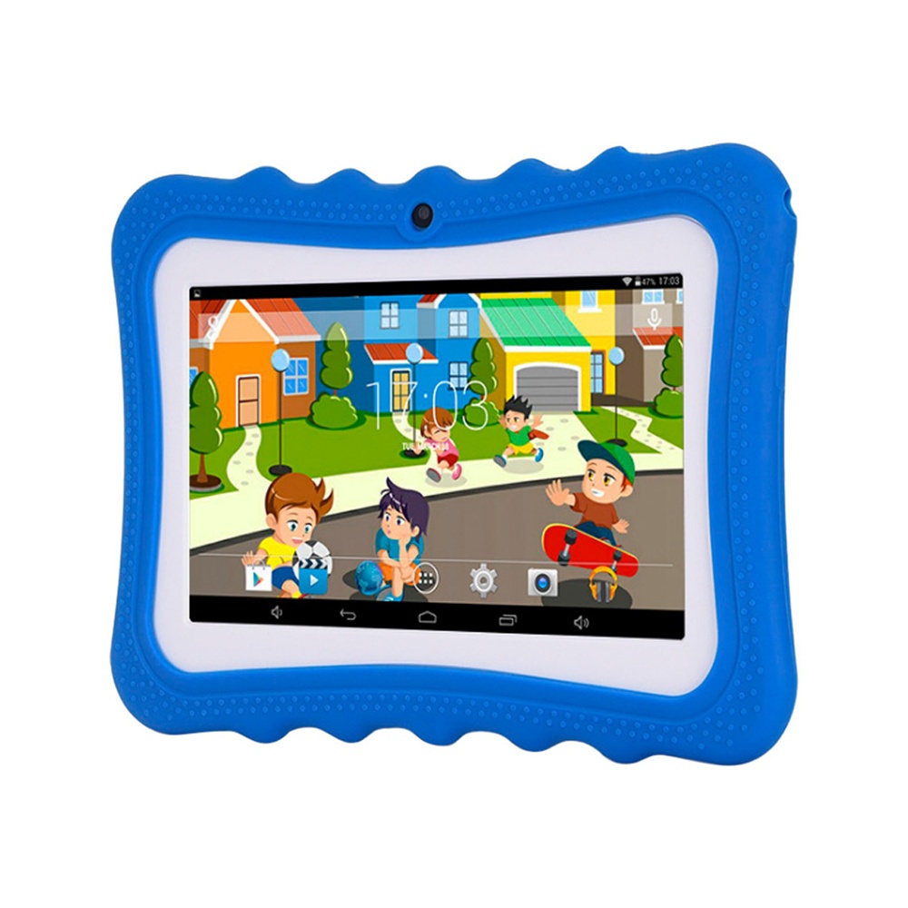 Kids Tablet 7-inch Android 4.4 1024x600 HD Screen Quad Core CPU Wireless Wi-Fi Dual Camera Blue - Image 3