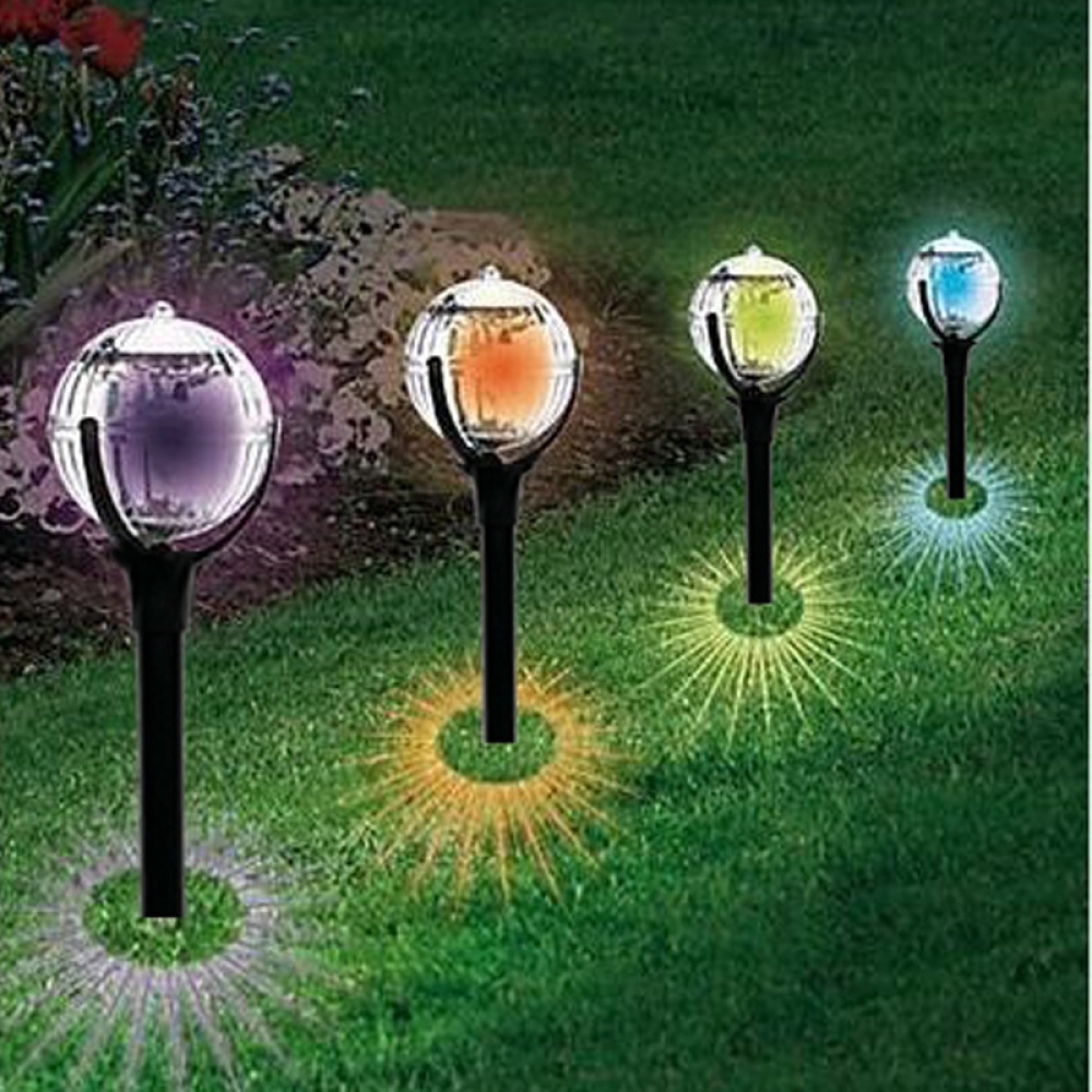 Outdoor Solar Garden Stake Lights LED Landscape Decorative Lawn Lamp 2PCS warm yellow light - Image 3