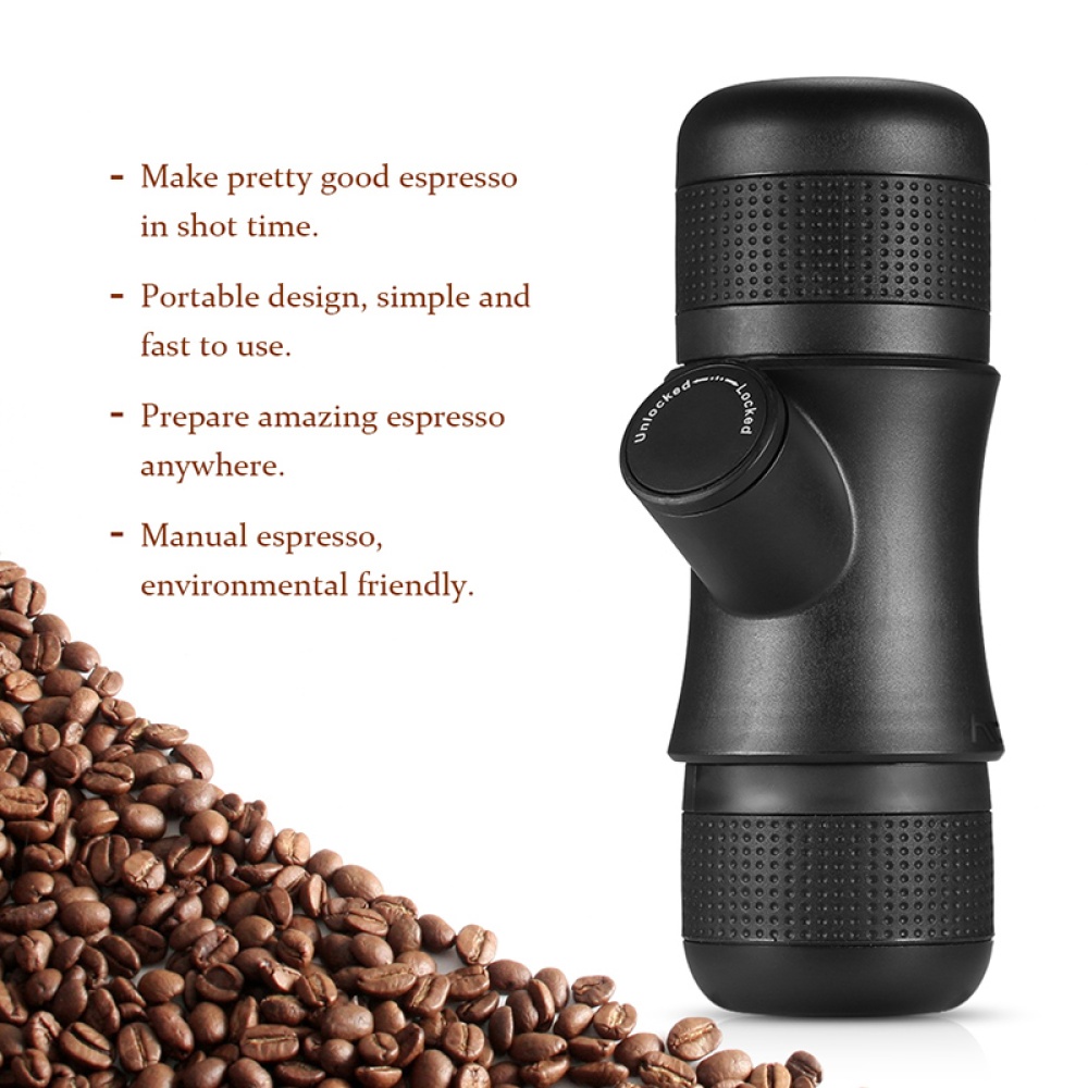 Portable Espresso Maker - 70ml, Hand Pump, No Electricity Needed, 8 BARS Fresh Coffee On The Go - Image 3