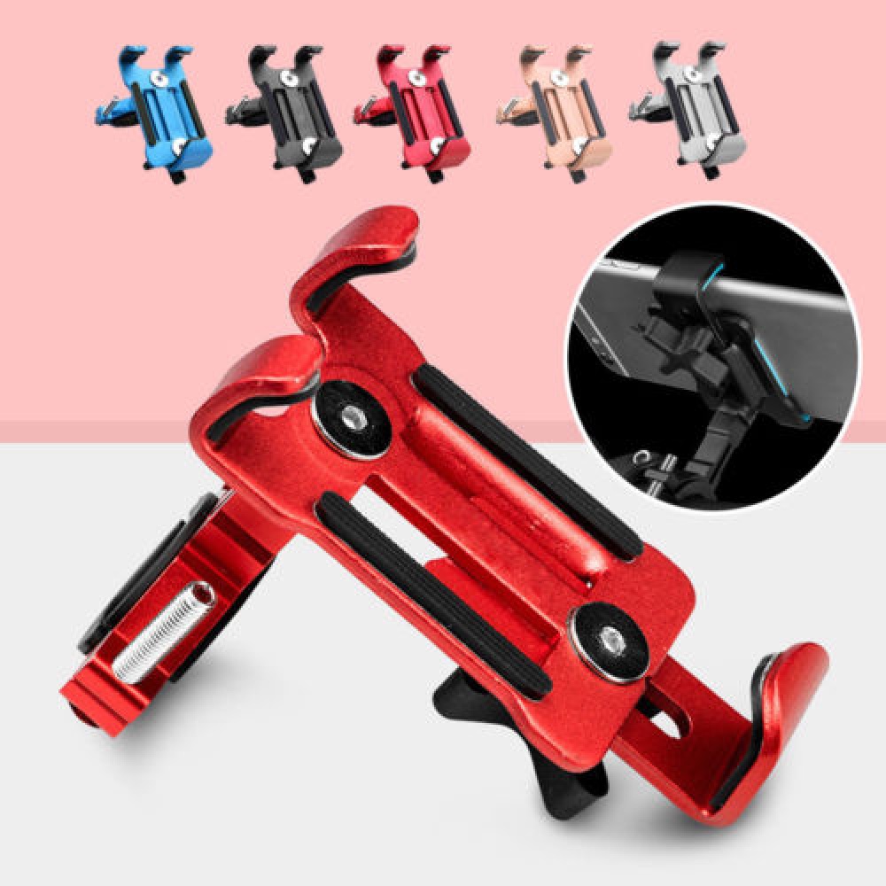 Aluminum Motorcycle Bike Bicycle MTB Handlebar Cell Phone GPS Holder Mount black - Image 2