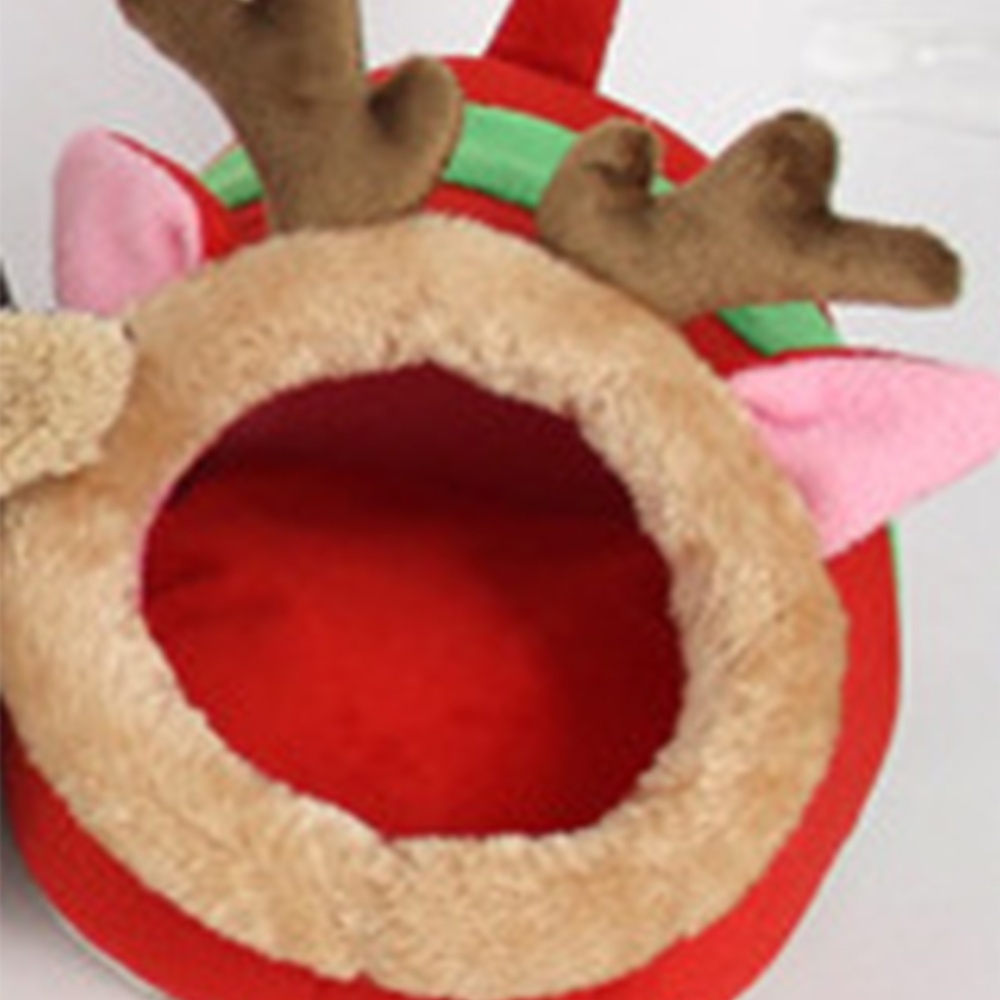 Animal Soft Bed Pet Hamster Rat Guinea Pig House Nest Pad L_Red elk