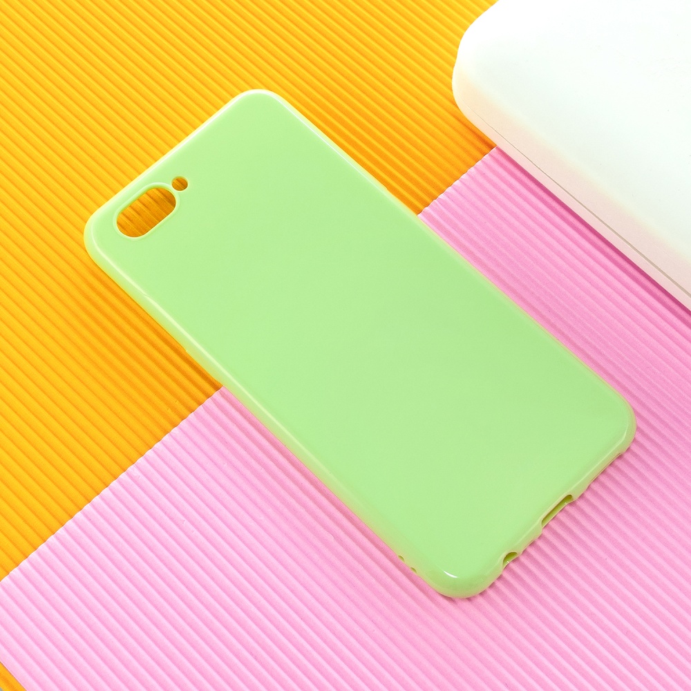 For OPPO A5/A3S/A9 2020 Cellphone Cover Soft Touch Anti-scratch Shockproof TPU Mobile Phone Case Fluorescent green - Image 2