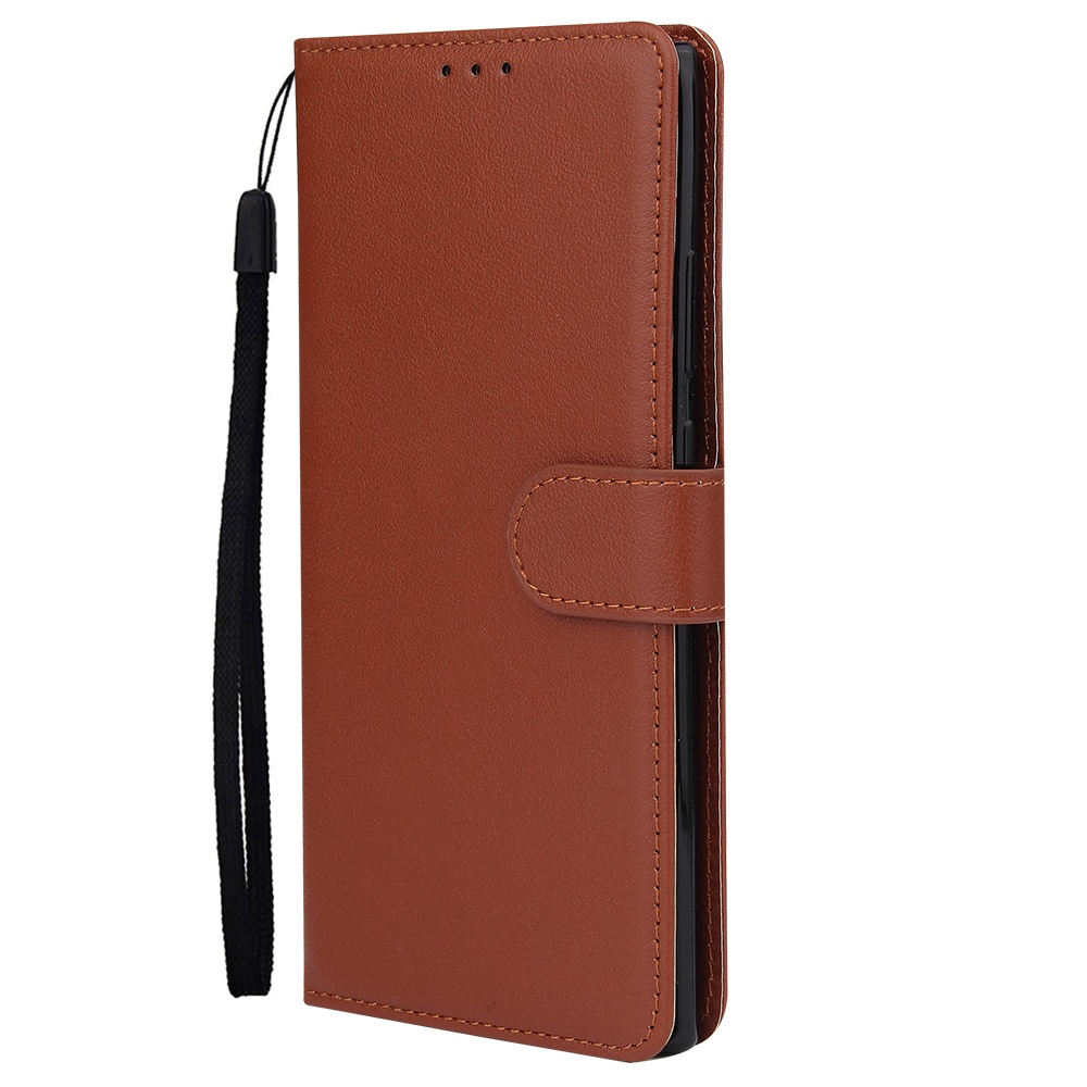 For Samsung Note 20/Note 20 Ultra PU Leather Three-card Photo Frame Front Buckle Mobile Phone shell brown - Image 2