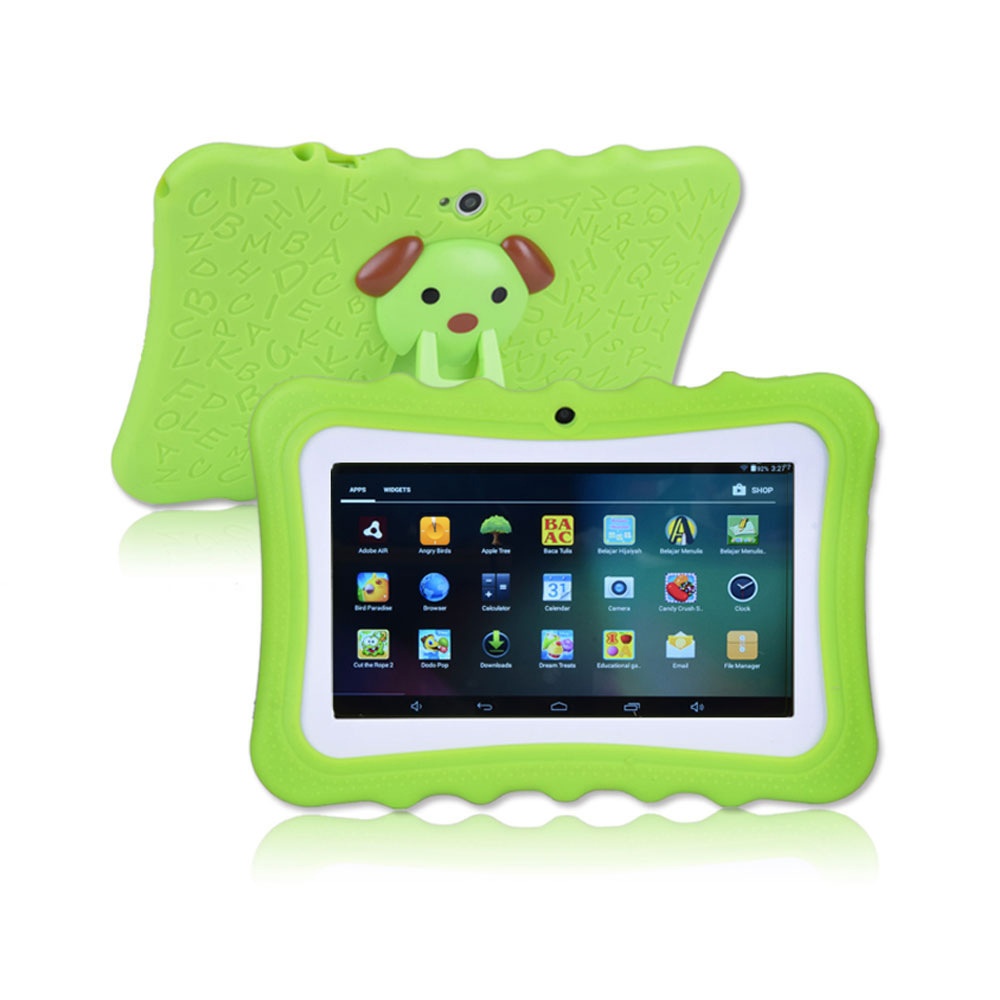 Kids Tablet 7-inch Android 4.4 1024x600 HD Screen Quad Core CPU Wireless Wi-Fi Dual Camera Green - Image 3