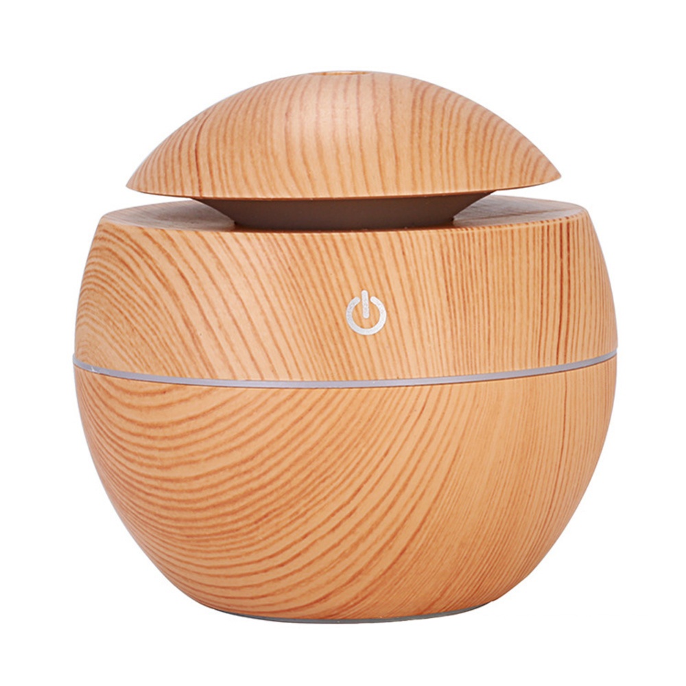 Wood Grain Mist Humidifier USB Charging Mute Tabletop Aromatherapy Machine for Home Office Light wood grain